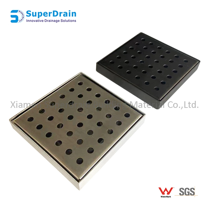 Factory Wholesale/Supplier Kitchen Stainless Steel Square Floor Drain with Filter