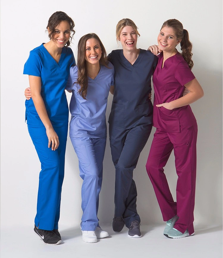 OEM Factory Hospital Uniform Medical Scrub Suit Nurse Staff Suit