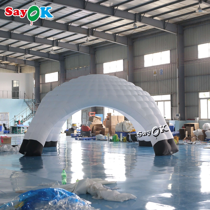 Sayok 6m Inflatable LED X-Tent Giant White Inflatable Dome Tent for Exhibition and Advertisement for Exhibition