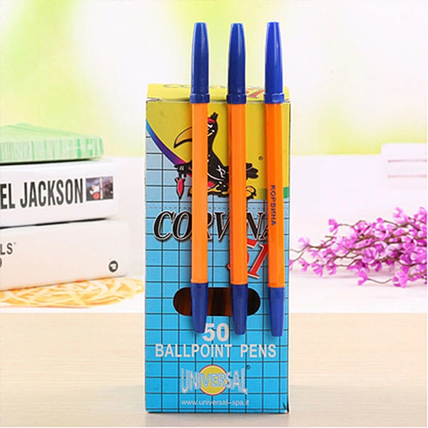 Advertising Ballpoint Pen Plastic Ball Pen Gift Pen Office Stationery Advertising Pen Customization