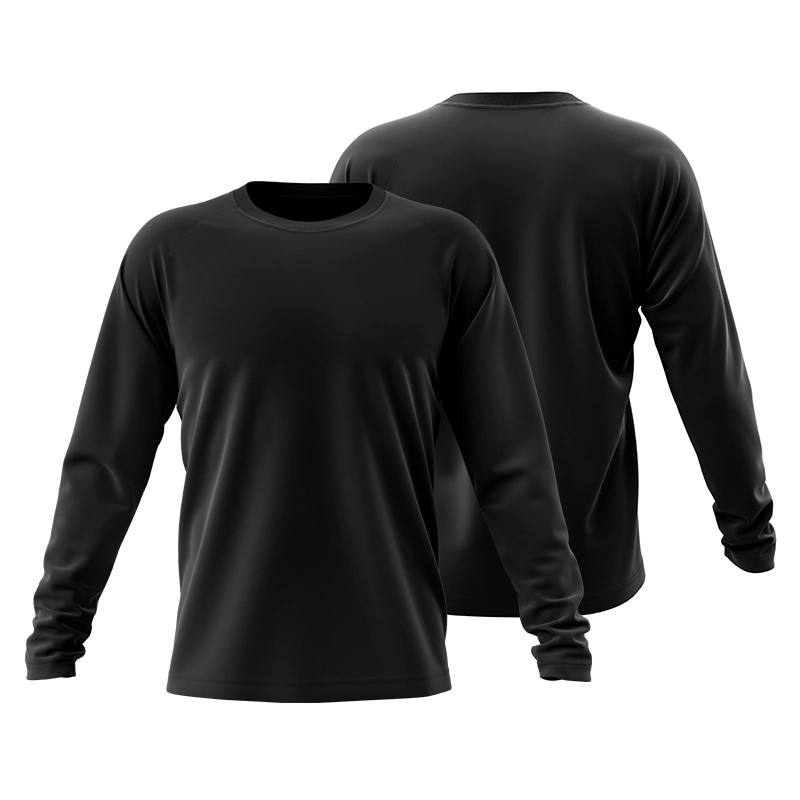 Custom Highly Quality 100% Polyester Lightweight T Shirts Gym Muscle Fitness Long Sleeve Shirts for Men