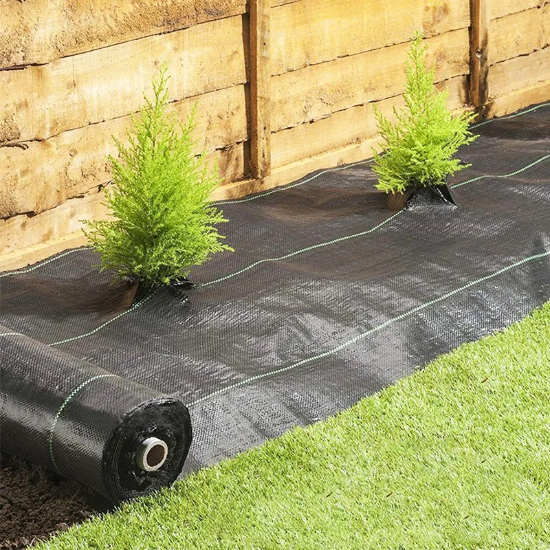 Polypropylen Schwarz Bulk Landschaft Stoff Rollen / Boden Cover Tuch