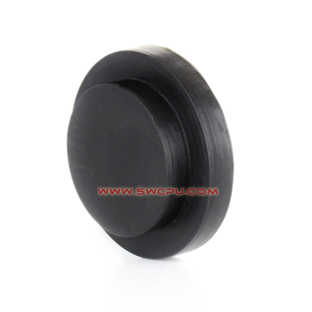 Custom High Temperature Small Soft Molded Nr / NBR Silicone Rubber Black Plug for Hole