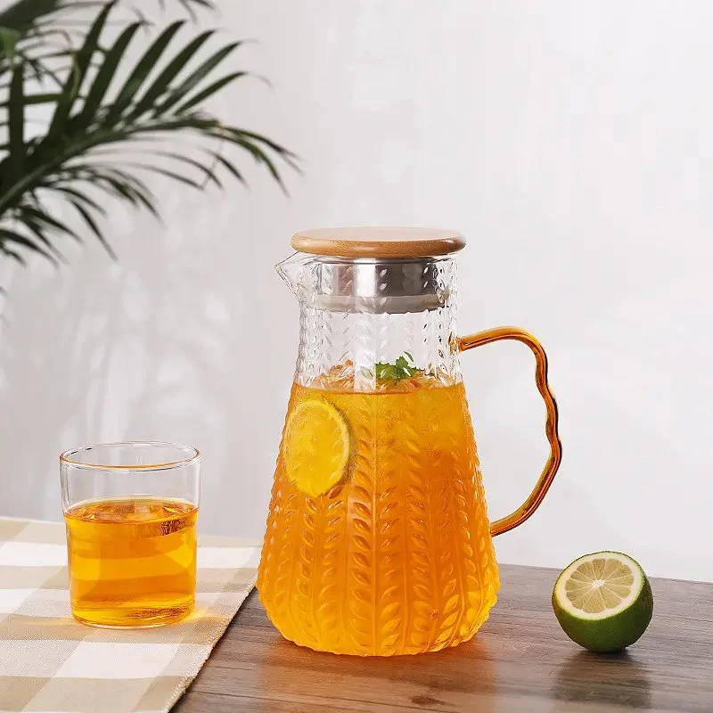 Großhandel Heißes Kaltes Wasser Iced Tea Pitcher Wasser Krug Glas Krug mit Deckel