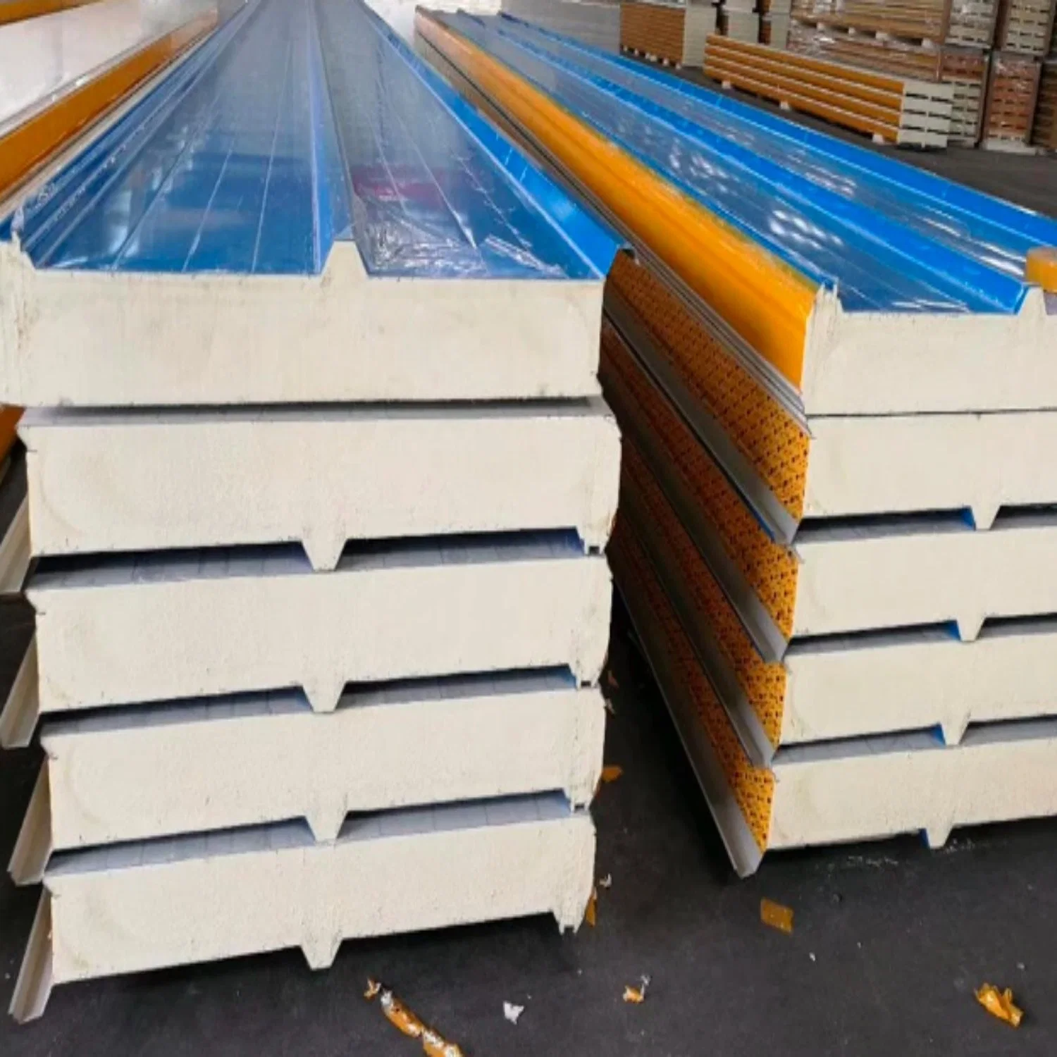 Construction Material EPS/PU/PUR Sandwich Panels for Wall Roofing Coldroom