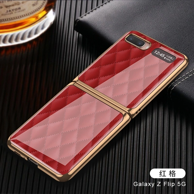 New Arrival Luxury Hard Tempered Glass Shockproof Painted Cell Phone Back Cover Case for Samsung Galaxy Z Foldable 5g