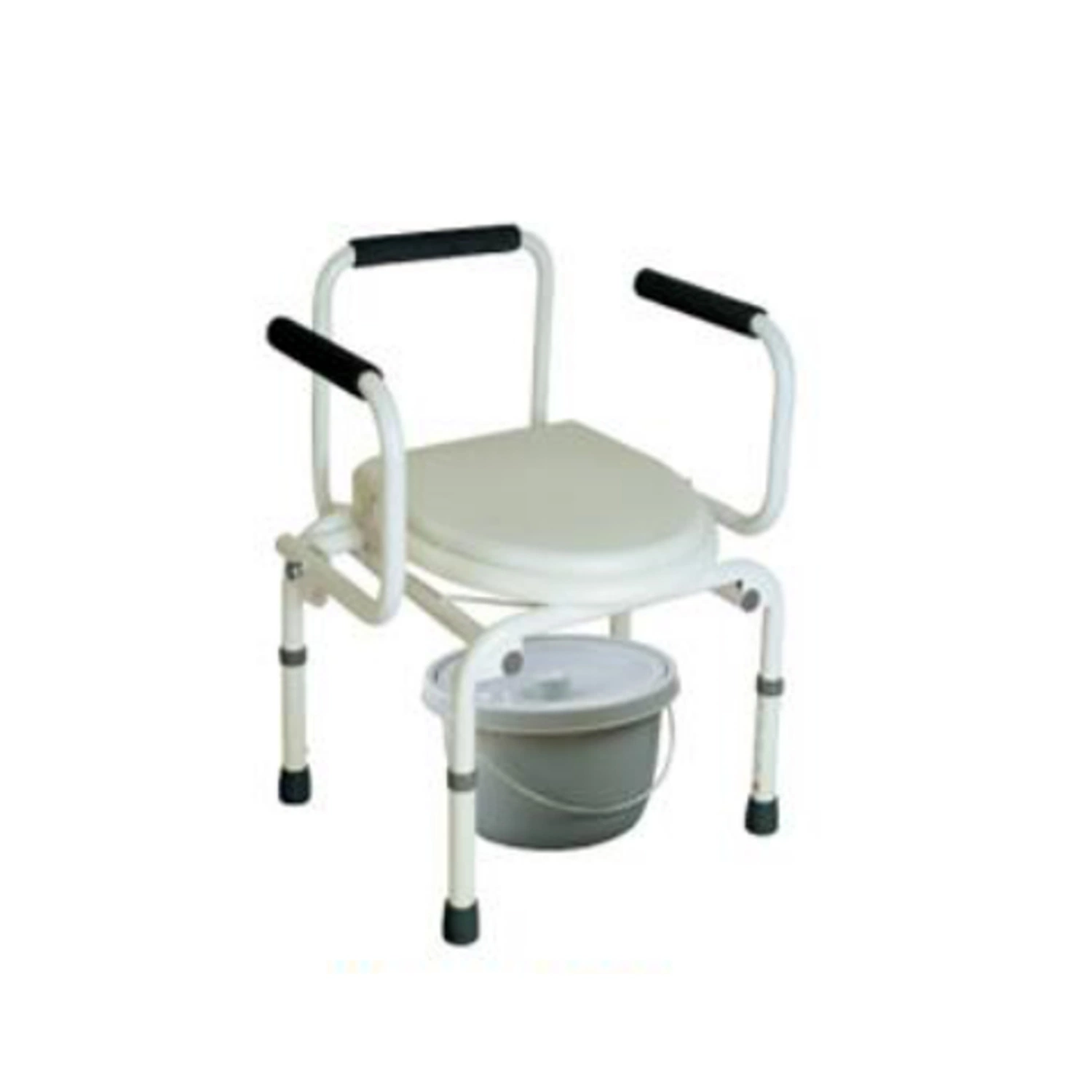 Léger commode toilettes avec chaise en cuir souple pour les personnes infirmes