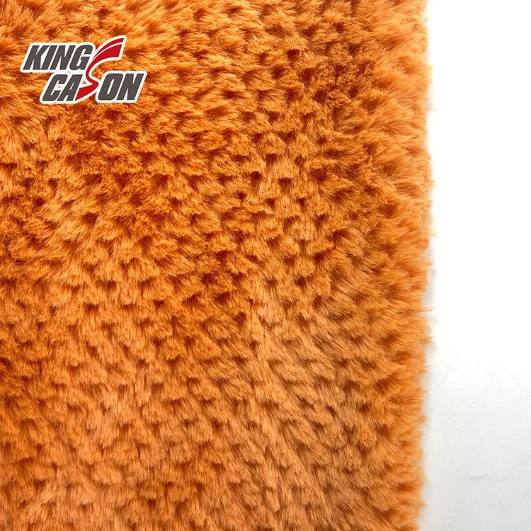 Kingcason poliéster de un lado Super suave Casa de lujo Textil 1cm 10mm tela de piel sintética