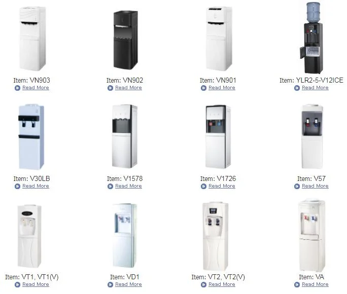 Vertikale heiß- und Kaltwasserspender mit Elektro- oder Kompressor Kühlung (V93W)