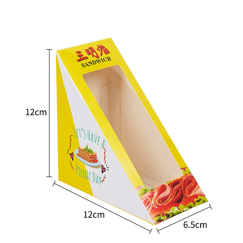 Großhandel Custom Hersteller können kundenspezifisches Design mit PVC transparent sein Verpackungskarton Für Sandwichpapier