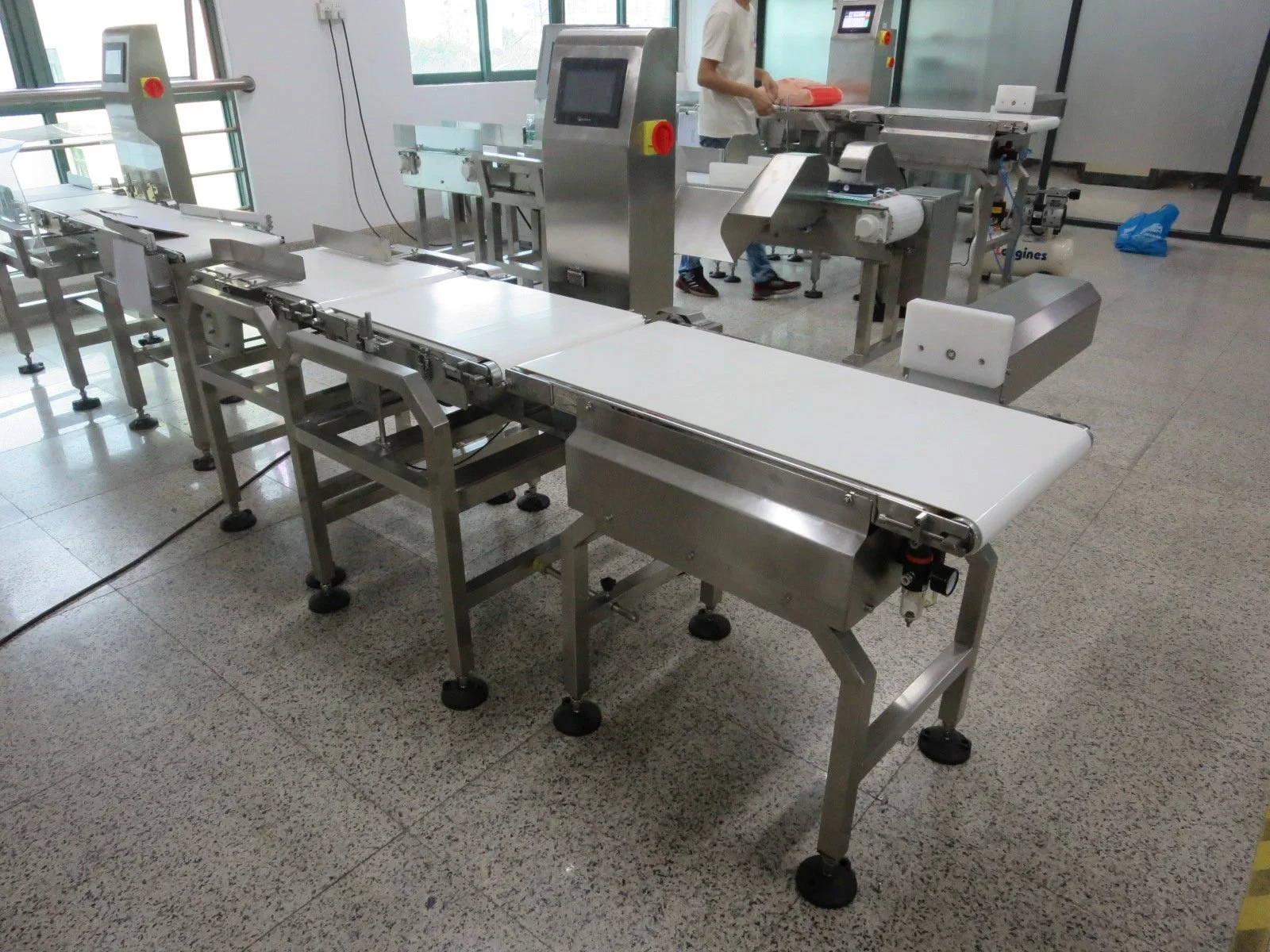 Packing Line Automatic Belt Conveyor Check Weigher Machine