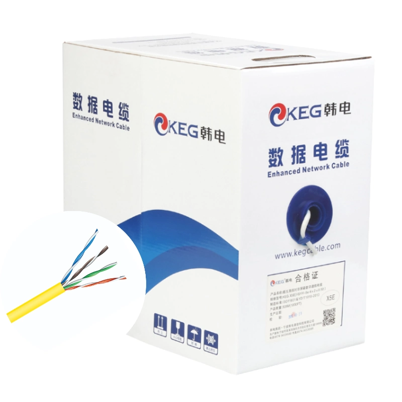 Network Cable Manufacturer High quality/High cost performance  Pull Box 305m 4pair 24 AWG LAN Network Cable Cat5e UTP 1000FT