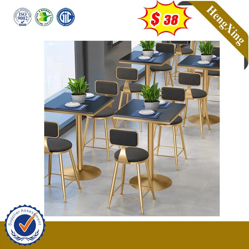 Best Selling New Design Marble Dining Table Set with MDF Wood Bas