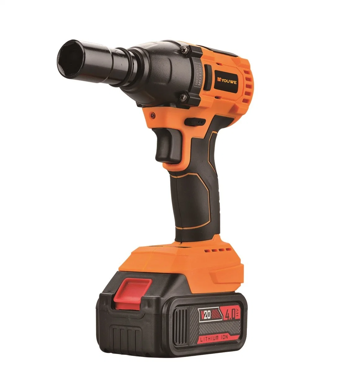 Rechargeable Power Li Battery Electric Cordless Impact Wrench for Tires