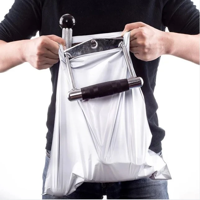 شعار مخصص مطبوع على Express-Recycled Black Courier Bags ملابس الشحن الحزمة