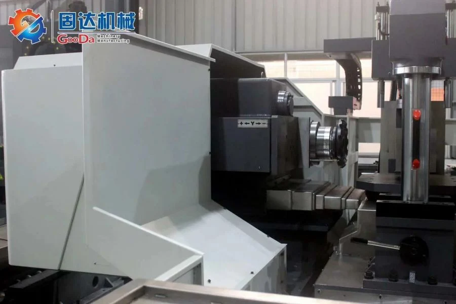 Gooda CNC Heavy Cutting Twin Head Milling Machine for Mold Base Mold Making and Special Steel Industry Th-1000nc