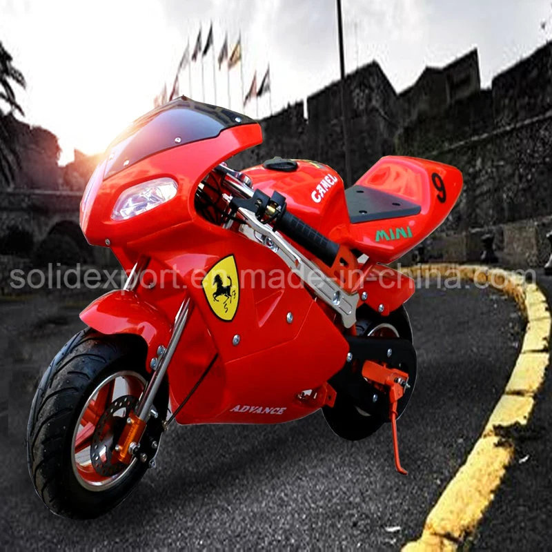 2024 New Fashion 49cc 2 Stroke Super Pocket Motorcycle Bike