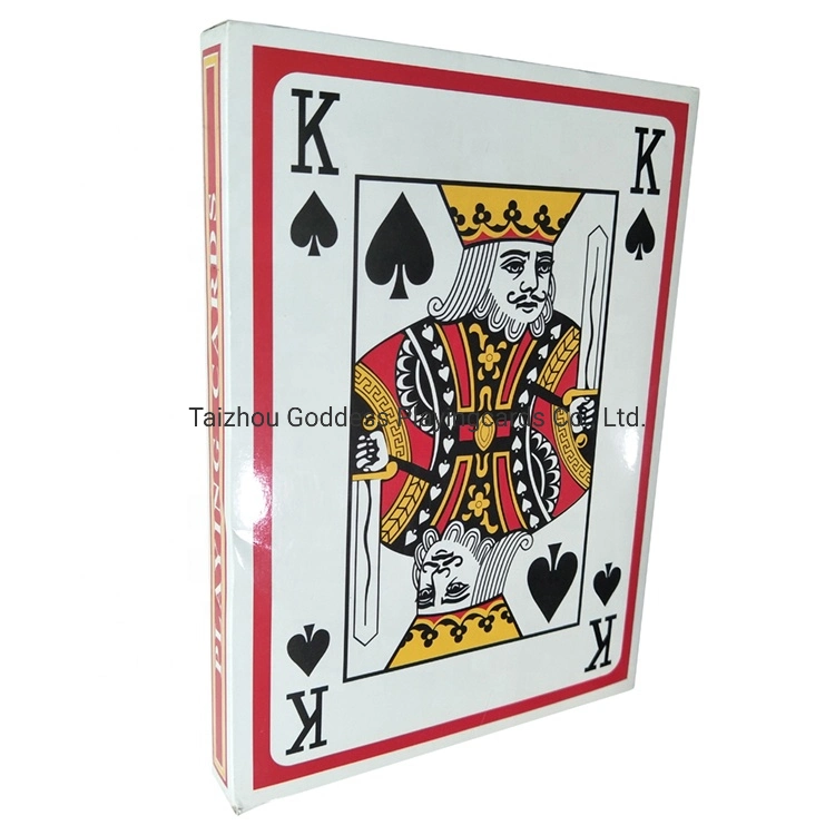 Popular Diseño Impresión Personalizada Clásico Índice Jumbo Cartas de Póker con Caja de Papel