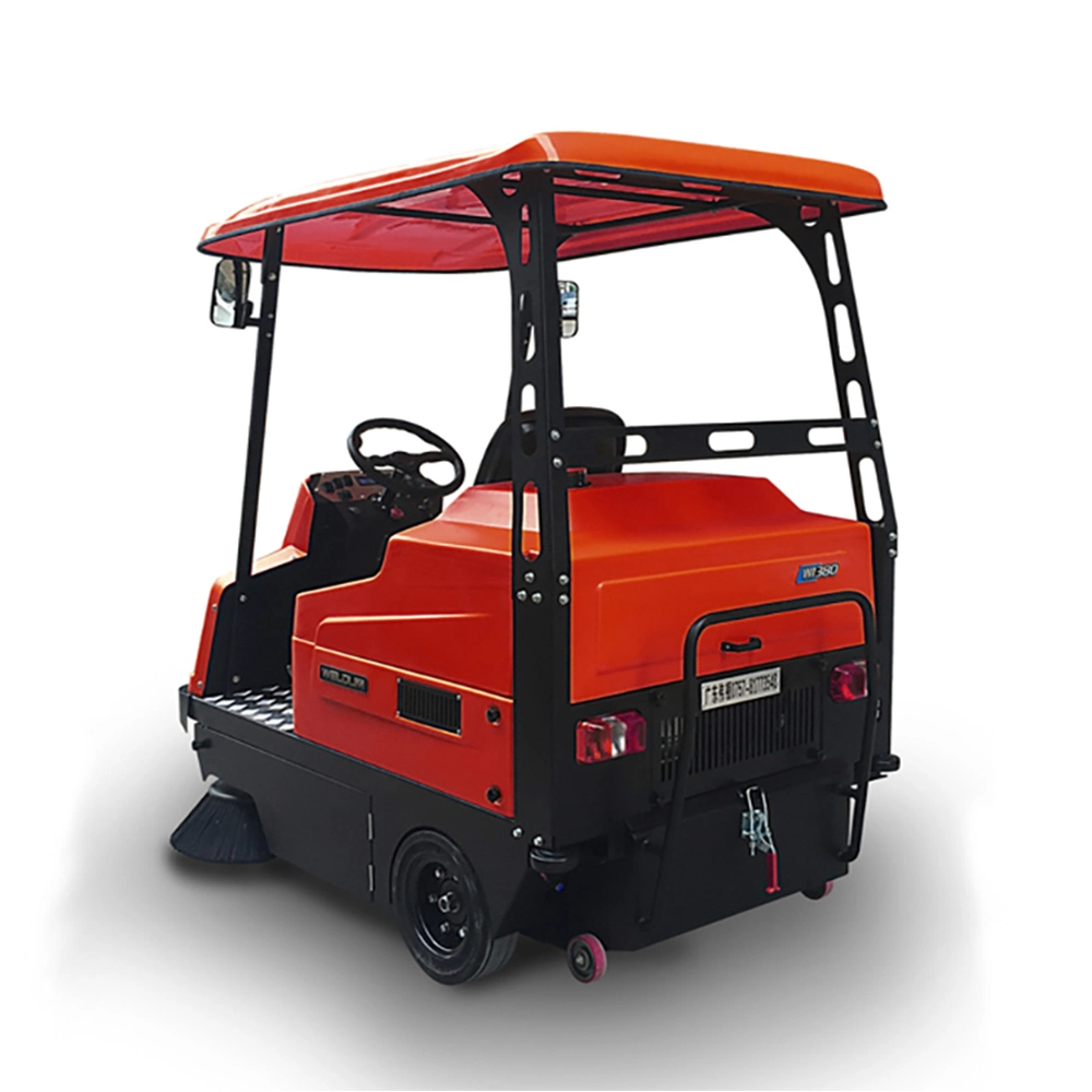 Factory Warehouse School Park Parking Lot Electric Road Street Cleaning Machine Vacuum Sweeper