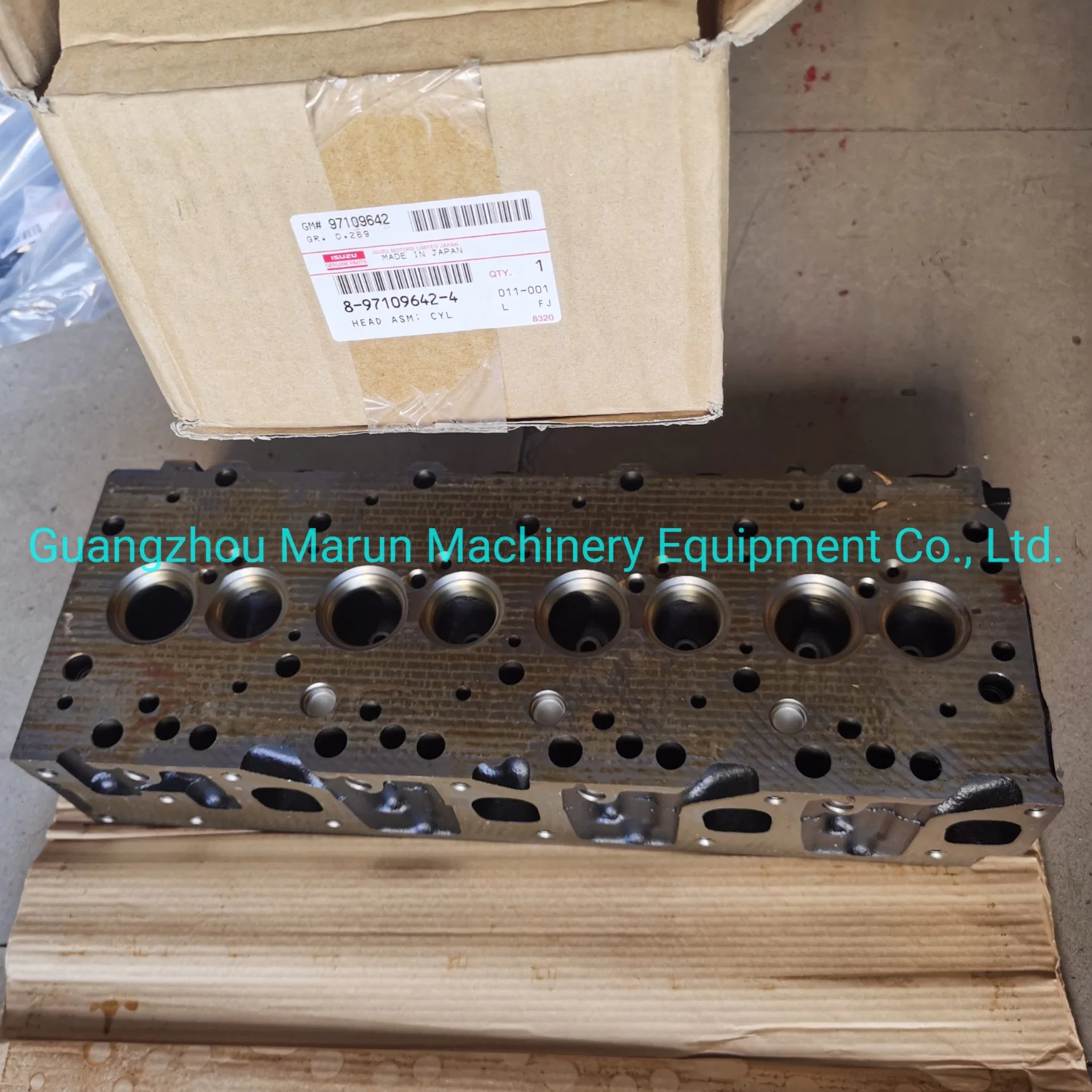 Original Excavator Parts Engine Parts 4jg1 for Sh75 Sy55 Sy75 Zx70 80nx Cylinder Head 8-97109642-1