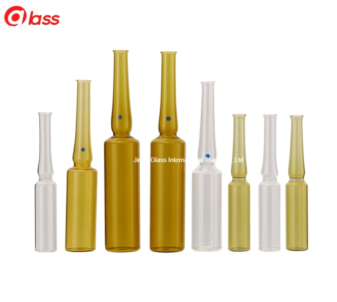 High Borosilicate USP النوع I ISO شكل C 1-10ml بني مصد زجاجي للحقن