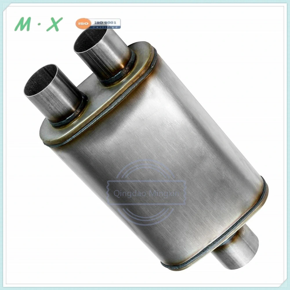 Ss409 High Quality Universal Exhaust Muffler Highflow Muffler Sports Exhaust