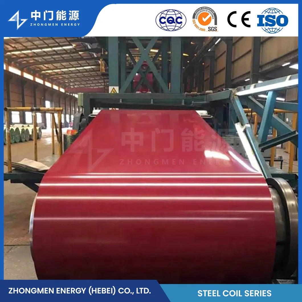 OEM Custom Black PPGI Galvanized Steel Coil ASTM AISI Prepainted Galvanized Steel China Q215 S235jr PPGI White Color Prepainted Galvanized Steel