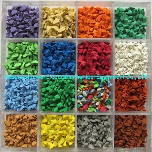 Listingwholesale EPDM Rubber Granules/Recycled Safety Colorful Granulated Rubber Surface