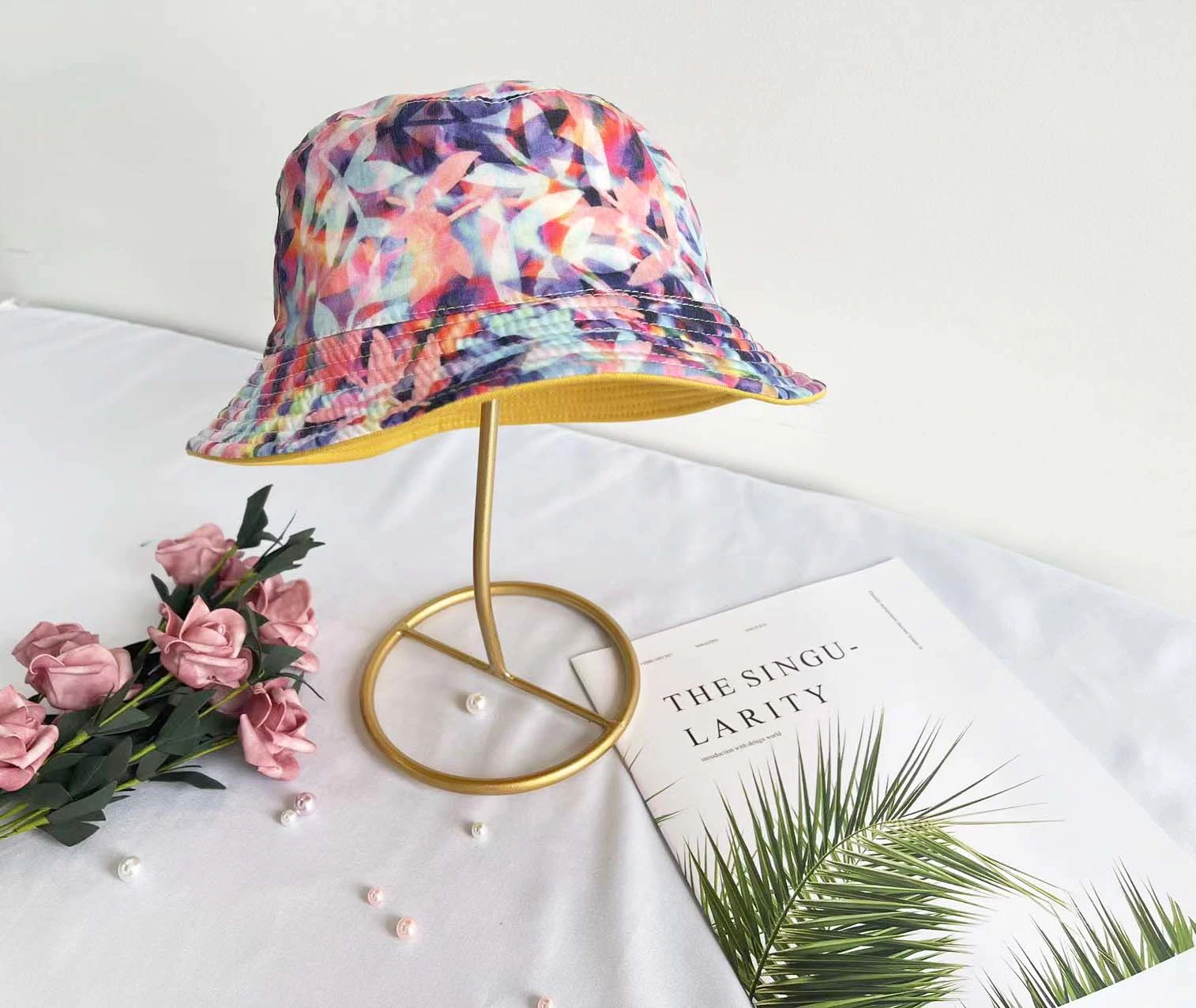 La moda de alta calidad de la sombrilla Unisex coloridos gorros Sombrero De pescador de ocio de la cuchara