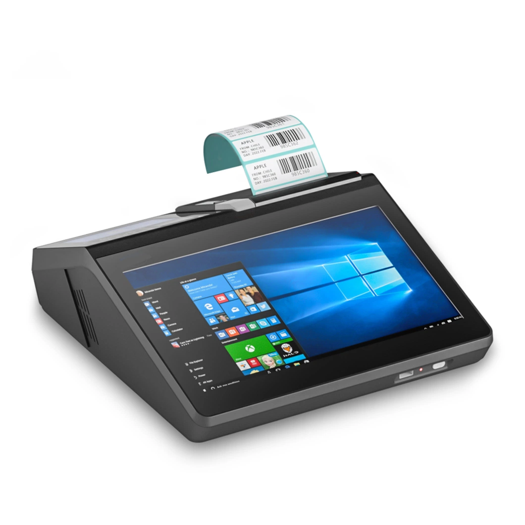 11.6" Windows Cash Register POS Terminal with Inbuilt 80mm Auto Cutter Printer