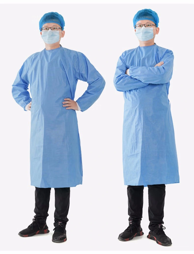 Medical Supply Doctor Gown Disposable Surgeon Gown PP PE Non Woven Surgical Gowns