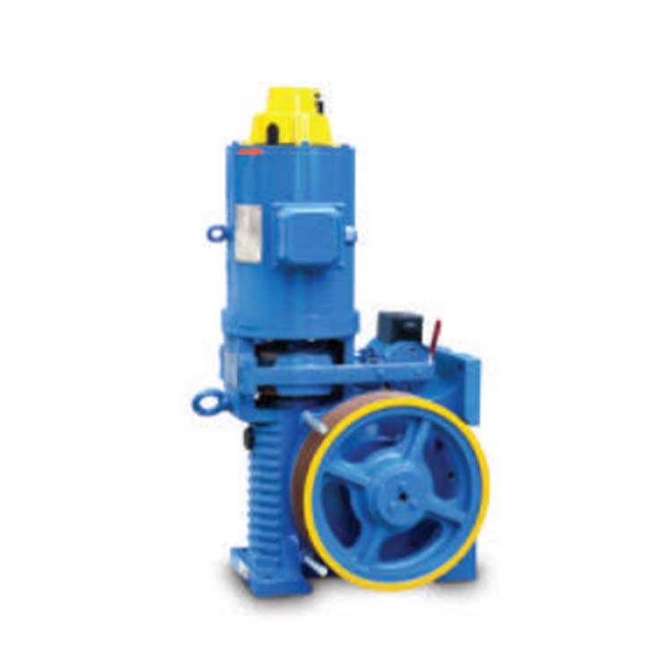 Elevator Traction System Magnet Motor Geared Traction Machine