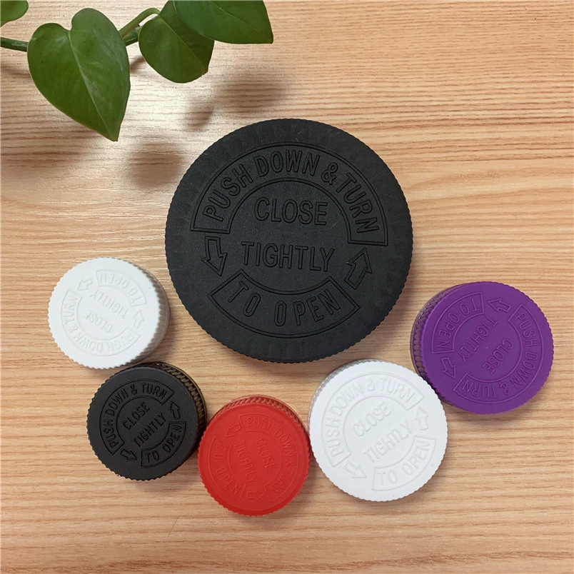 38/410 Plastic Pill Bottle Cap, Plastic CRC Cap, Child Proof