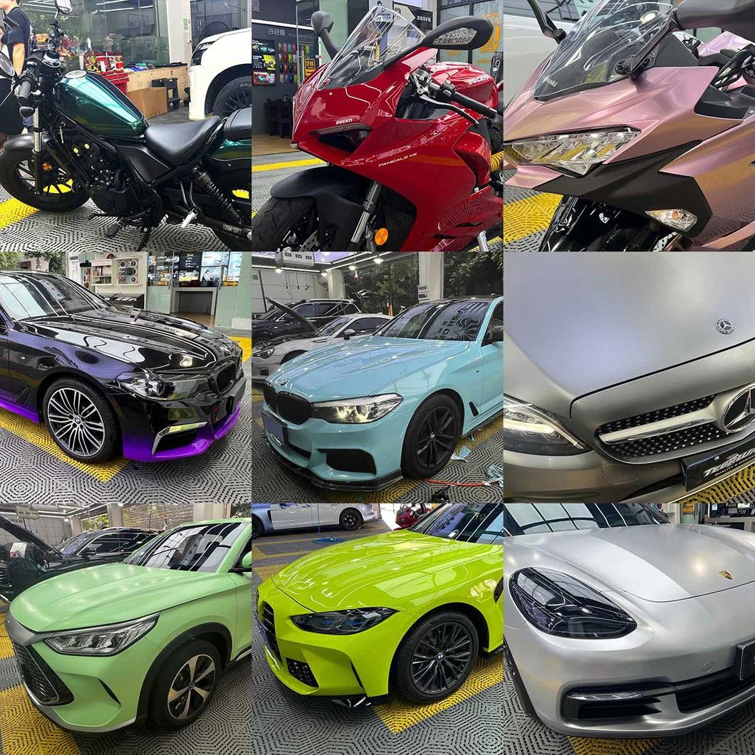 Vehicle Wrap Vinyl Roll with Bubble Free Air Release Technology Decal Sheet Self Adhesive Automotive Vinyl Wrap Film