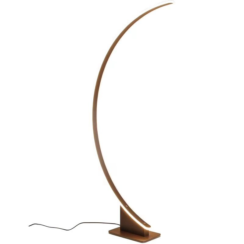 Nordic Minimalist Curved LED Floor Lamp, Minimalist Modern Living Room, Book Room, Decorative Lighting, Bedroom, Vertical Desk Lamp