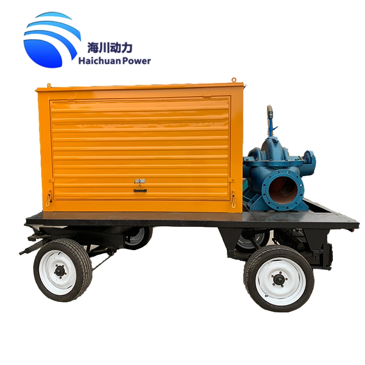 132kw Diesel Engine Head 50m Water Centrifugal Pump Set