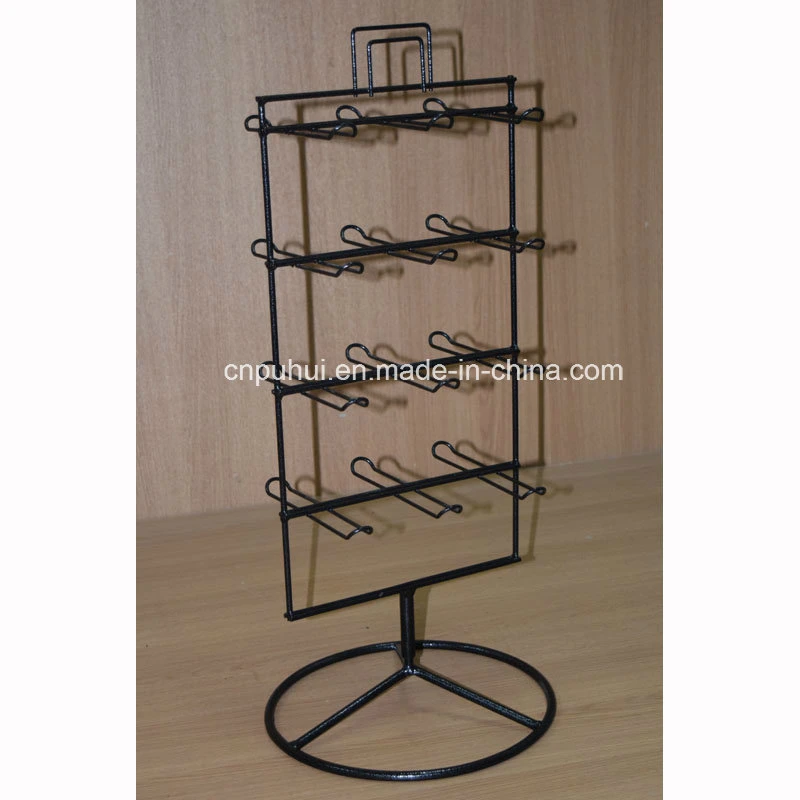 Table Standing Iron Steel Wire Peg Hook Layer Adjustable Spinner Retail Fixure Store Display Rack