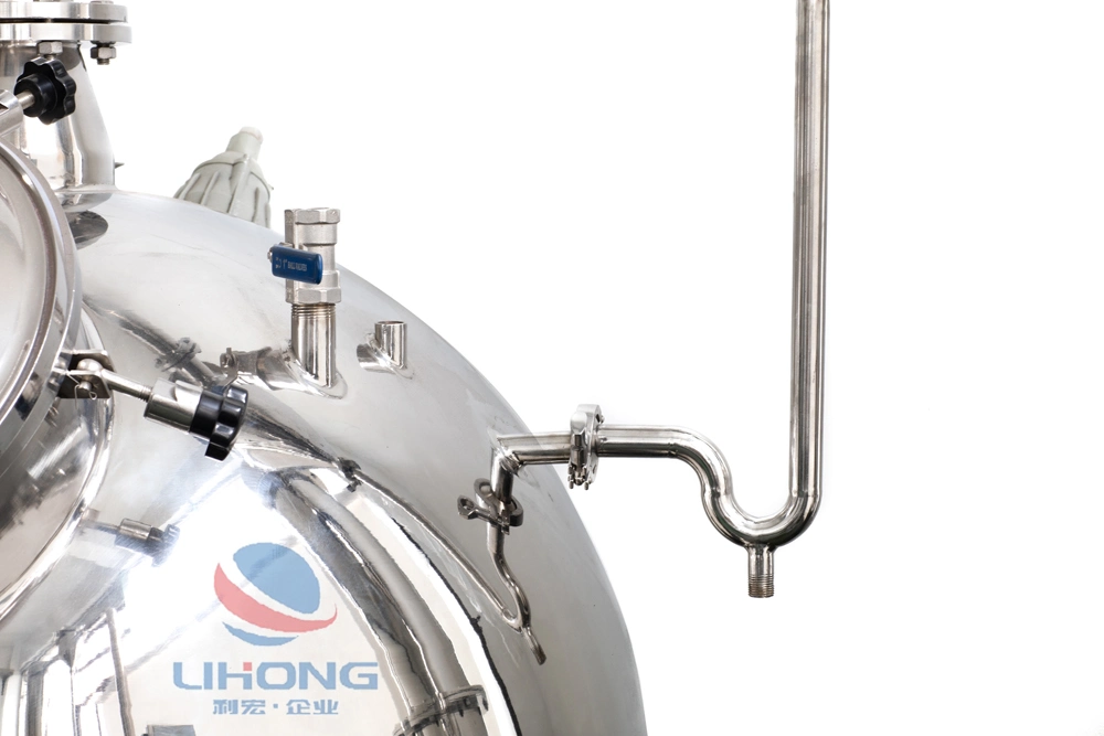 Stainless Steel Steam Heating Roundness Vacuum Enricher Without Agitator