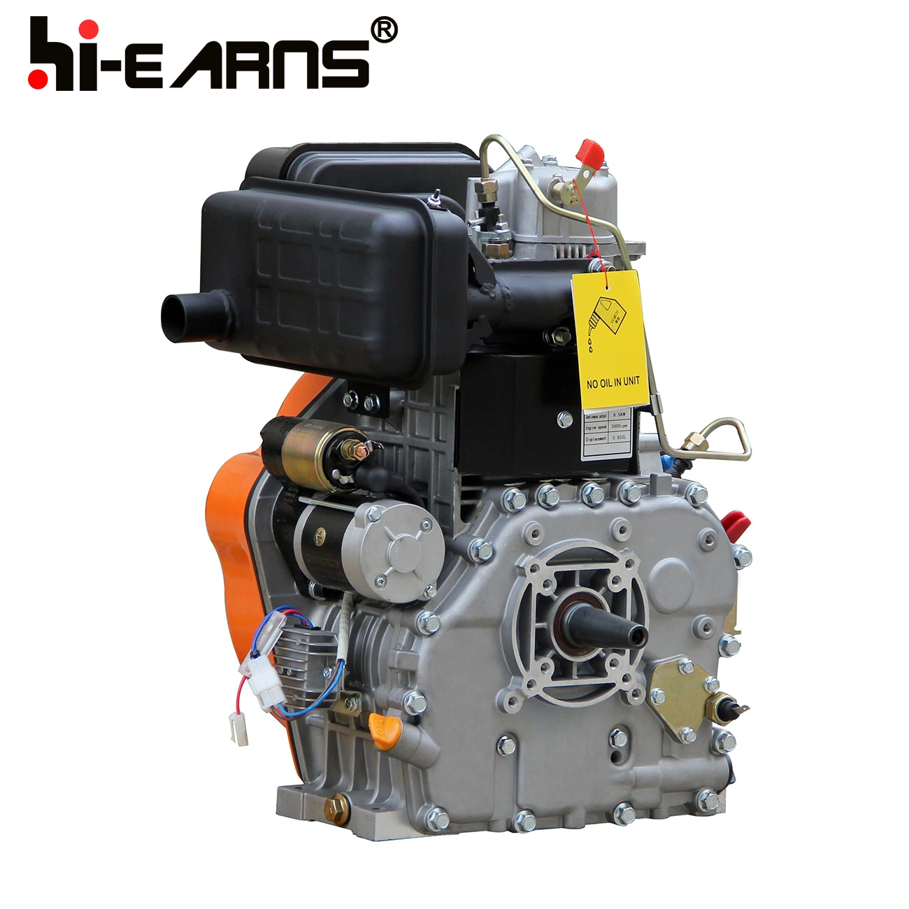 High quality/High cost performance  15HP Single Cylinder Air-Cooled 4-Stroke Diesel Engine (HR198FA) Basic Customization