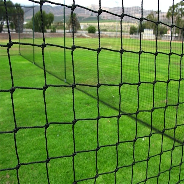 En PEHD vierge 100 % nouée Baseball Net pour cage de frappeurs