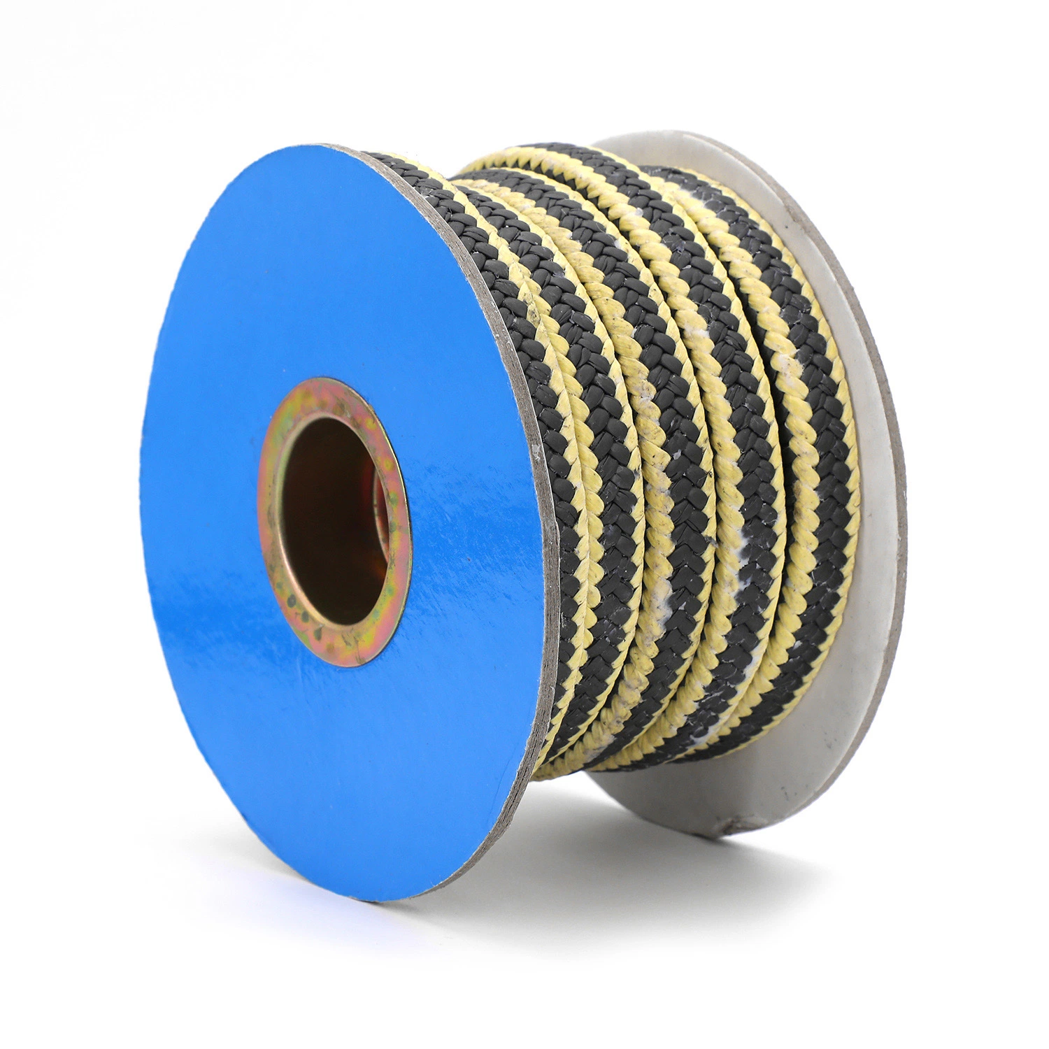 Yellow Aramid Fiber Corner Line Black PTFE Wear Resistant Packing