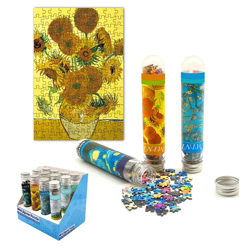 Heißer Verkauf Mini-Testrohr Puzzle Großhandel Hochwertige Kunststoff Tube Karton Puzzle Boxed Serie Custom