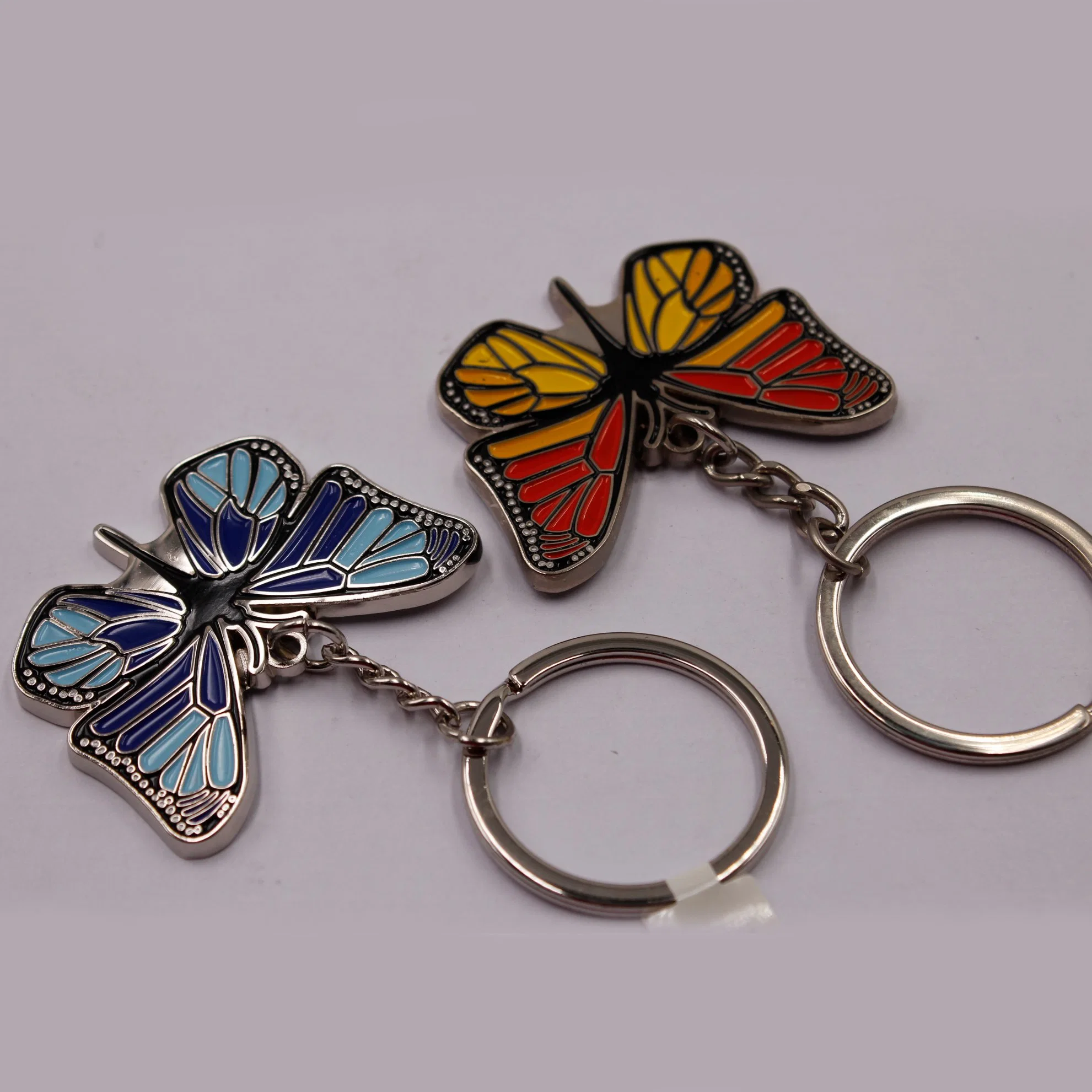 3D Zinc Alloy Custom Forest Animal Gift Beautiful Butterfly Keychain