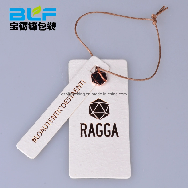 Delicate Folded Garment Name Hang Tag (BLF-T081)