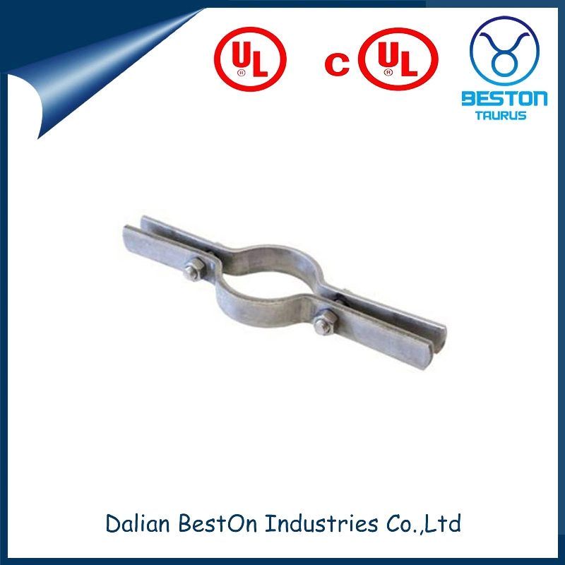 Dalian Beston High-Quality Galvanized Riser Pipe Clamp China Adjustable Band Hanger Riser Clamp Product Free Sample 32 FT-Lb Torque Rating Standard Riser Clamp