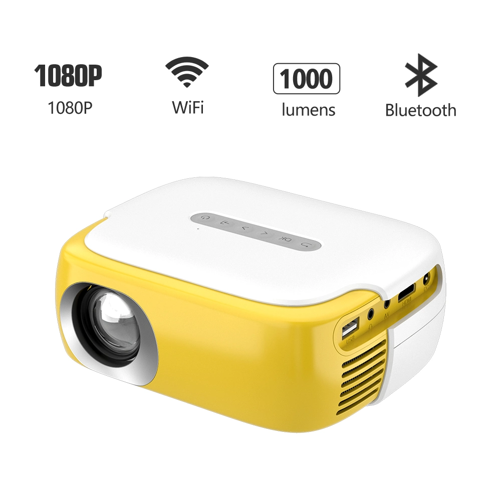 Native 1080P Resolution Full HD Android LED LCD Digital TV Video Projector Mini Wireless Smart Video Full HD USB Video WiFi Projector