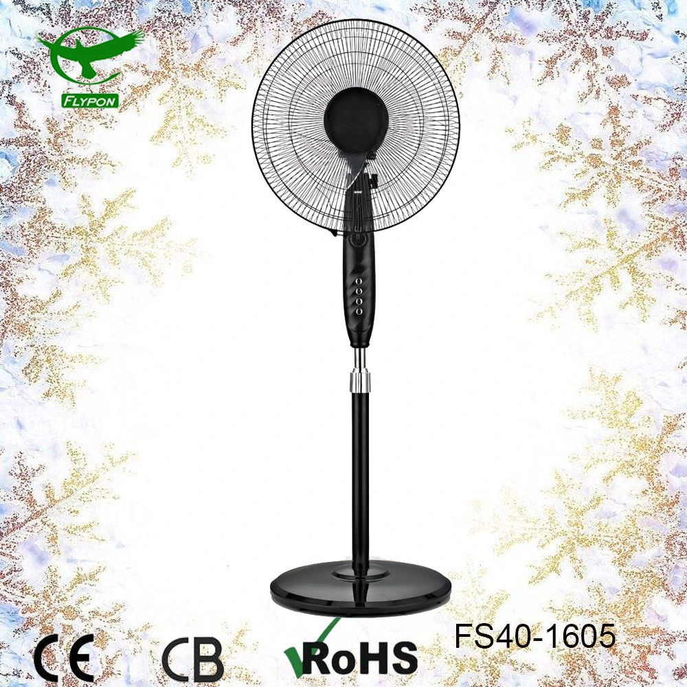 Red 3 PP Blade 16inch Electric Stand Fan Portable Fan