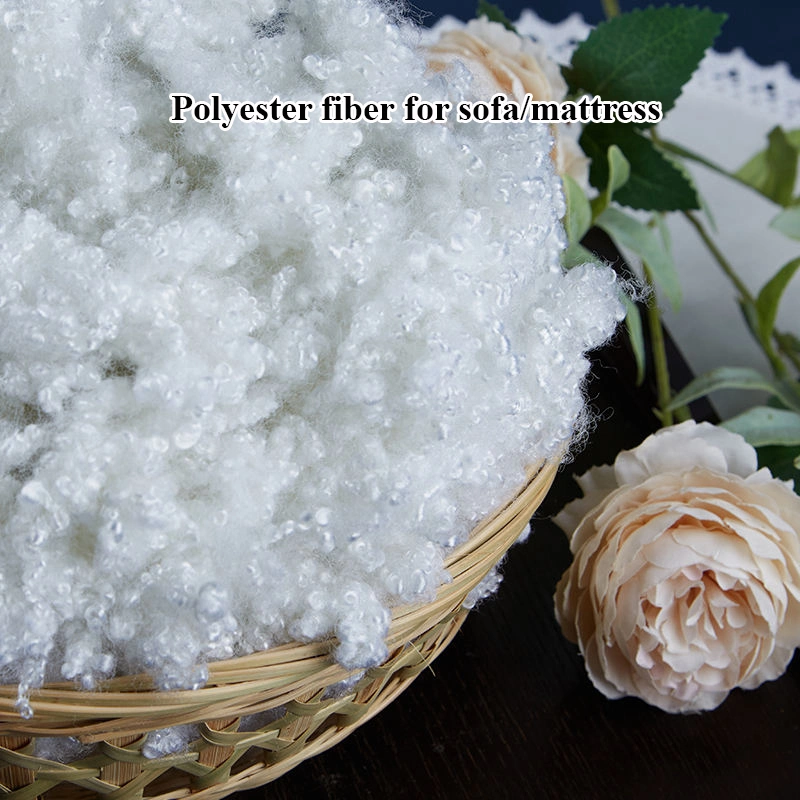 7D/15D Heavy Fibre Fill Polyester Staple Fiber Polyester Fiber for Sofa Mattress