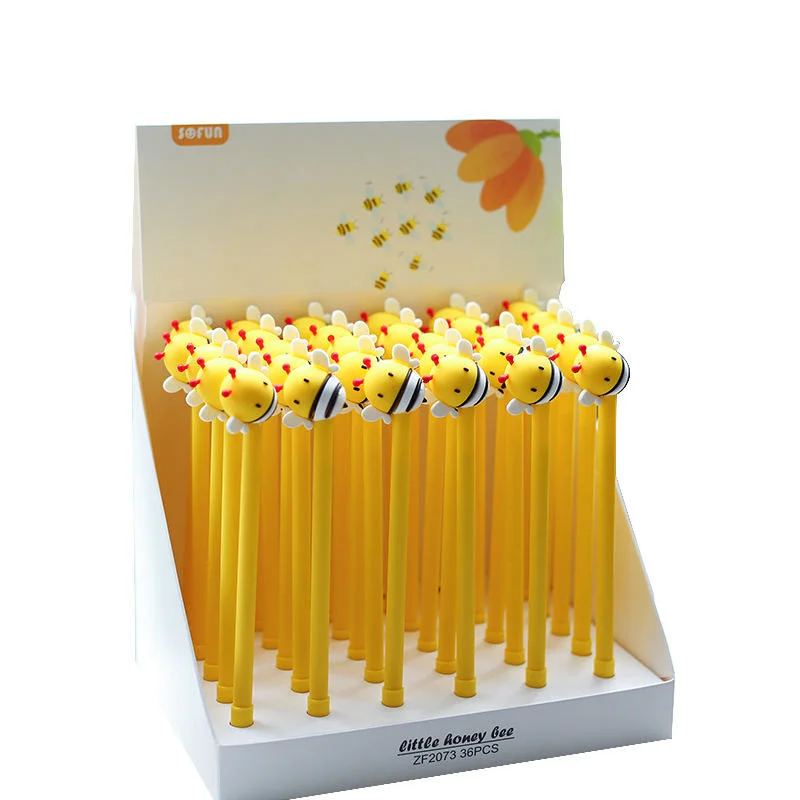 Cute Kawaii School Student Bee Modeling Gel Pen Stationery 0.5mm