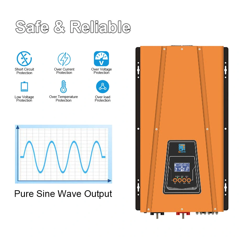 3kW-10KW off Grid DC a AC Pure Sine Wave Power Inversor